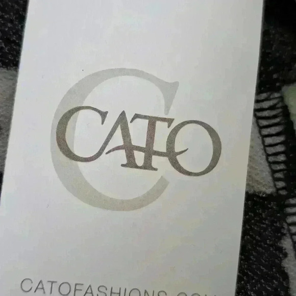 Cato Flower Checked Flare Pants - Picture 6 of 6